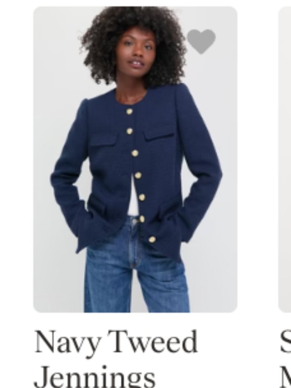 Tweed Blue Jacket